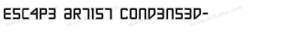 Escape Artist Condensed字体转换